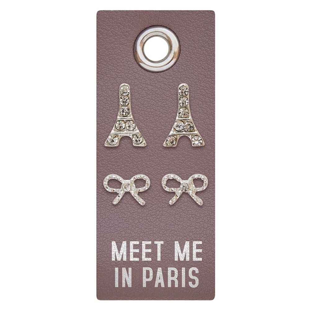 Santa Barbara Design Studio Silver Stud Earrings - Meet Me in Paris